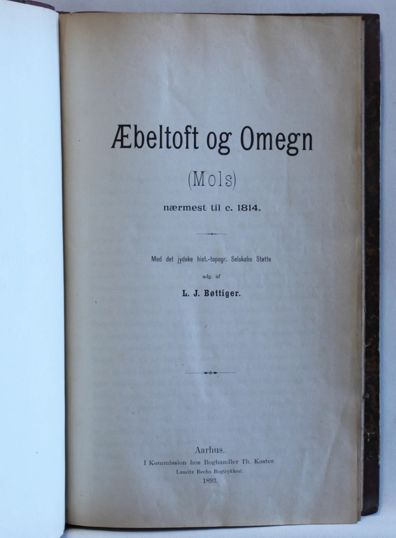 Æbeltoft og Omegn (Mols) nærmest til c. 1814