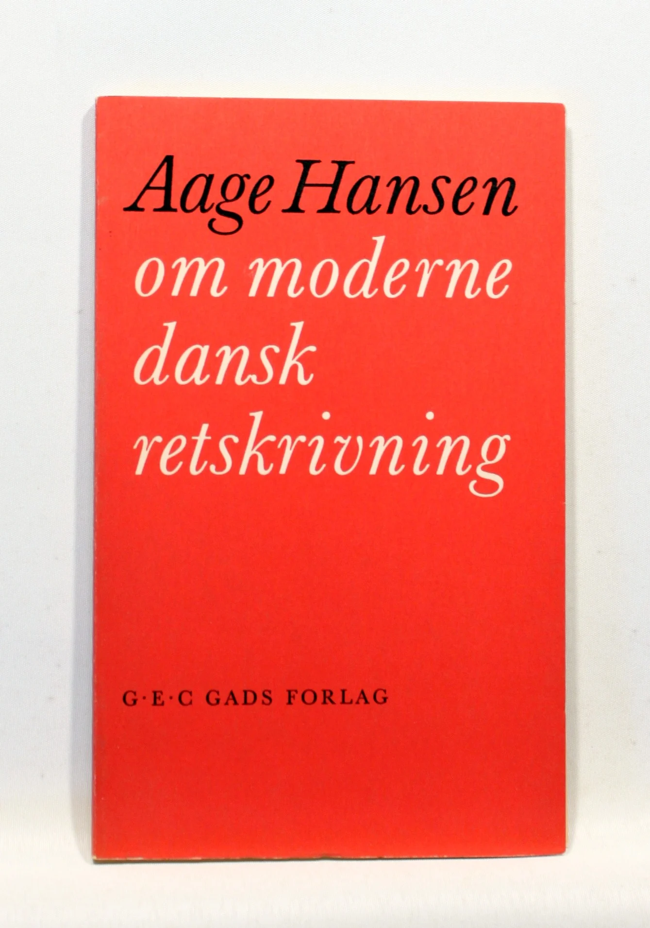 Om moderne dansk retskrivning