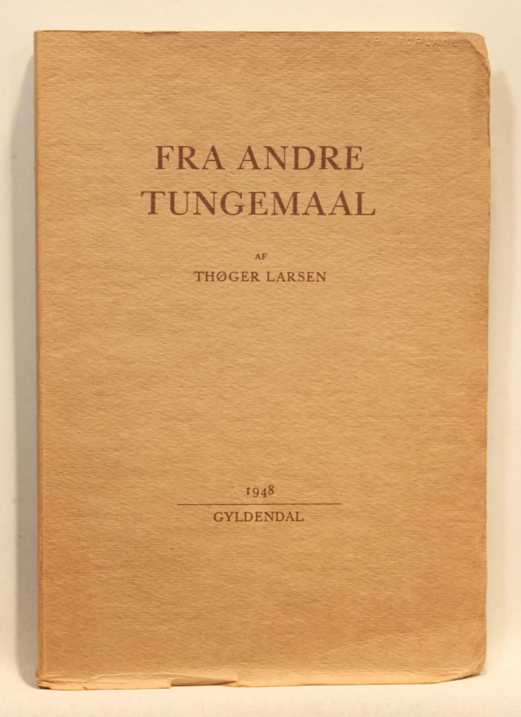 Fra andre Tungemaal