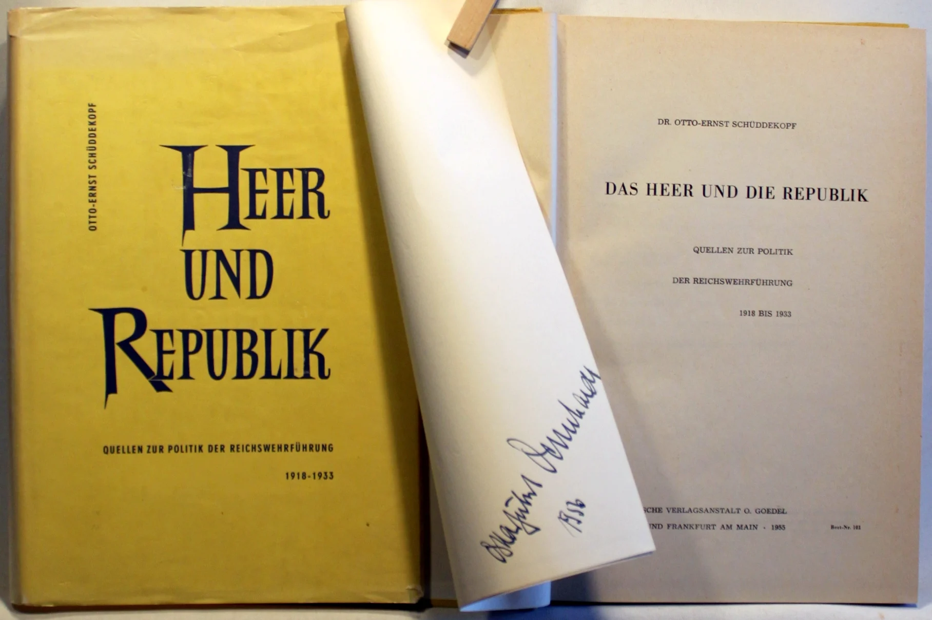 Heer und Republik. Quellen zur Politik der Reichswehrführung 1918 – 1933