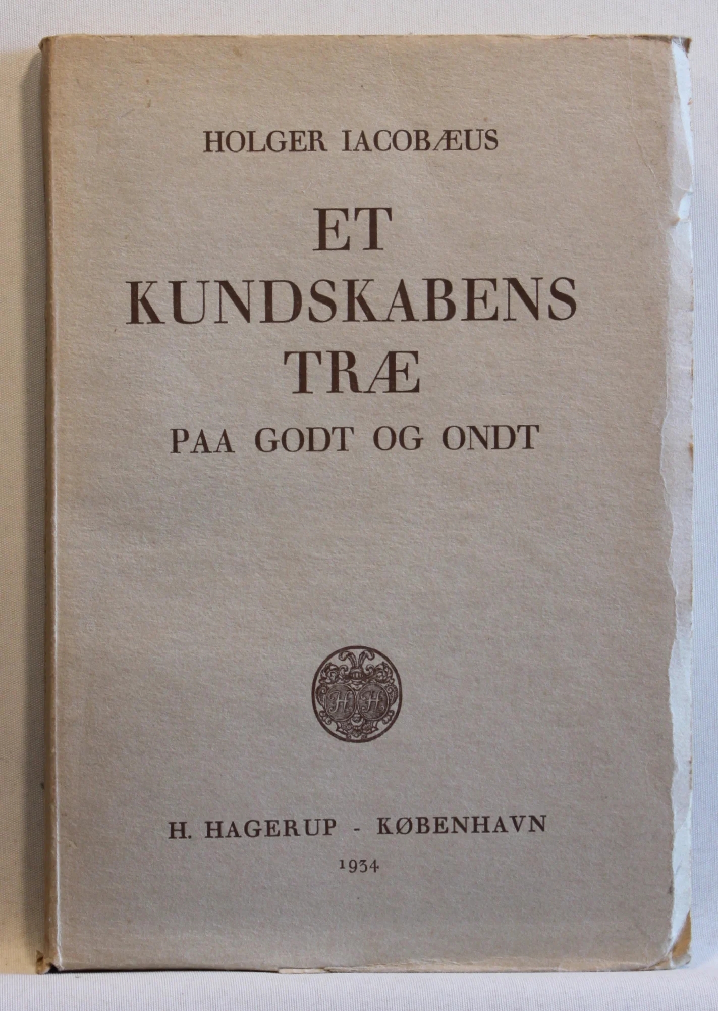 Et kundskabens træ paa godt og ondt