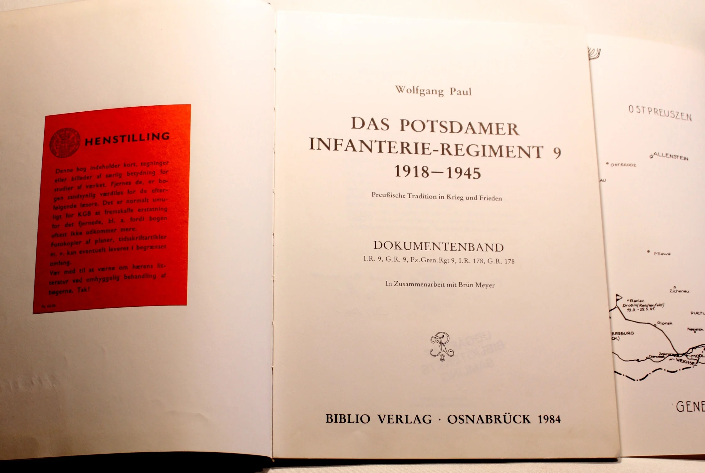 Das Potsdamer Infanterie-Regiment 9 1918 – 1945. Dokumentenband