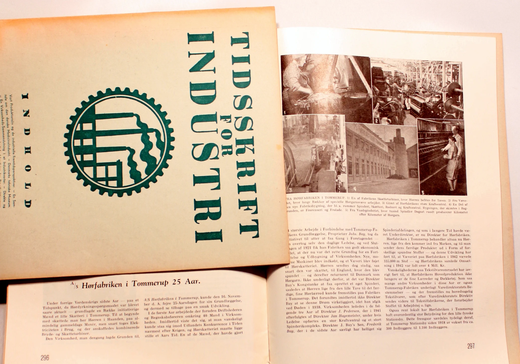 Tidsskrift for industri. 2 stk