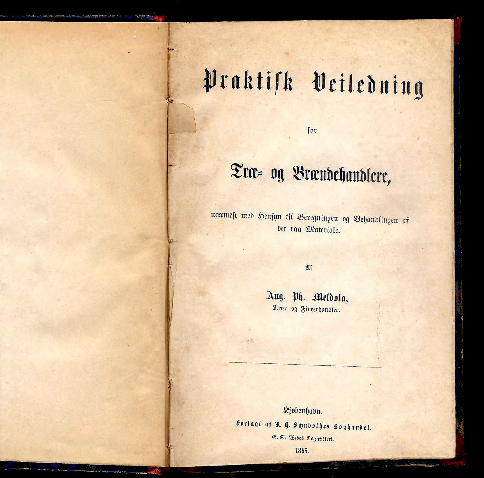 Praktisk Veilednirlg for Træ- og Brændehandlere, nærmest med Hensyn til Beregningen og Behandligen af det raa Materiale