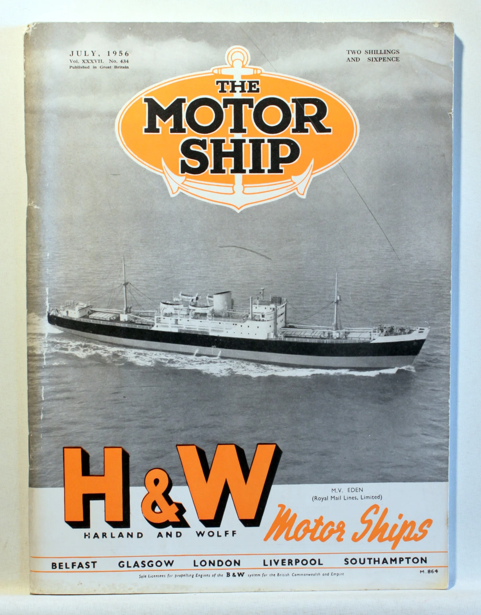 The Motor Ship. H & W