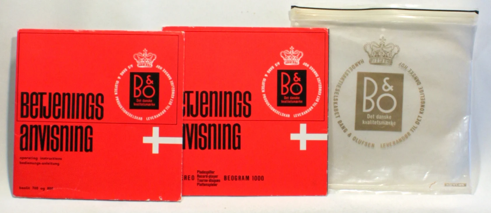 Beolit 700 og 800. Beogram 1000.