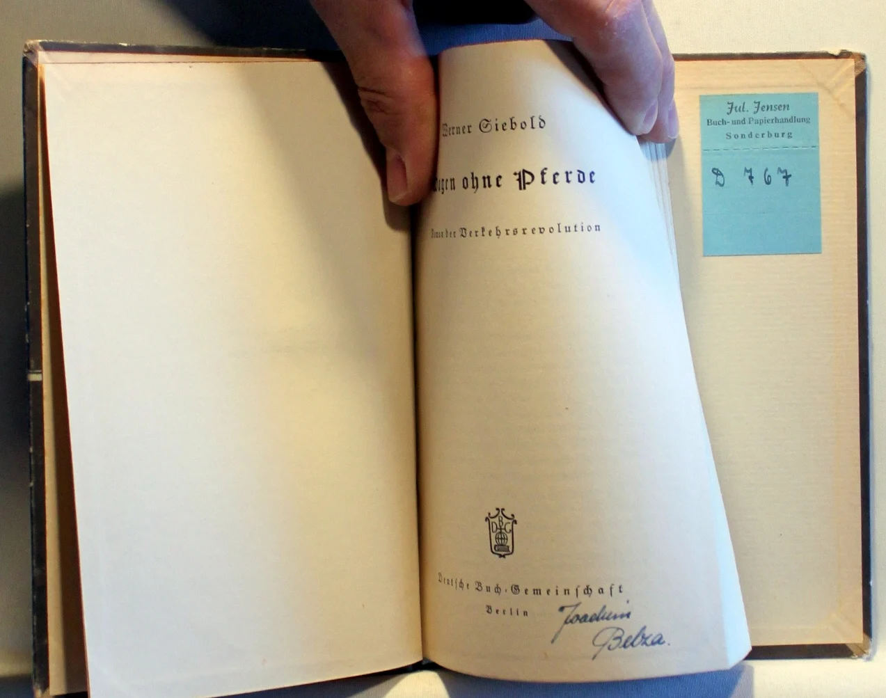 Wagen ohne Pferde. Roman der Verkehrsrevolution