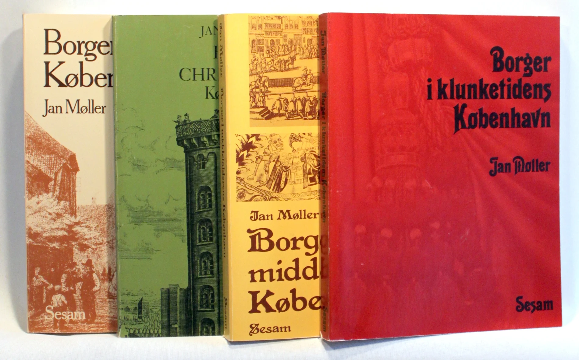 Borger i middelalderens København. Borger i voldens København. Borger i Christian 4´s København. Borger i klunketidens København.