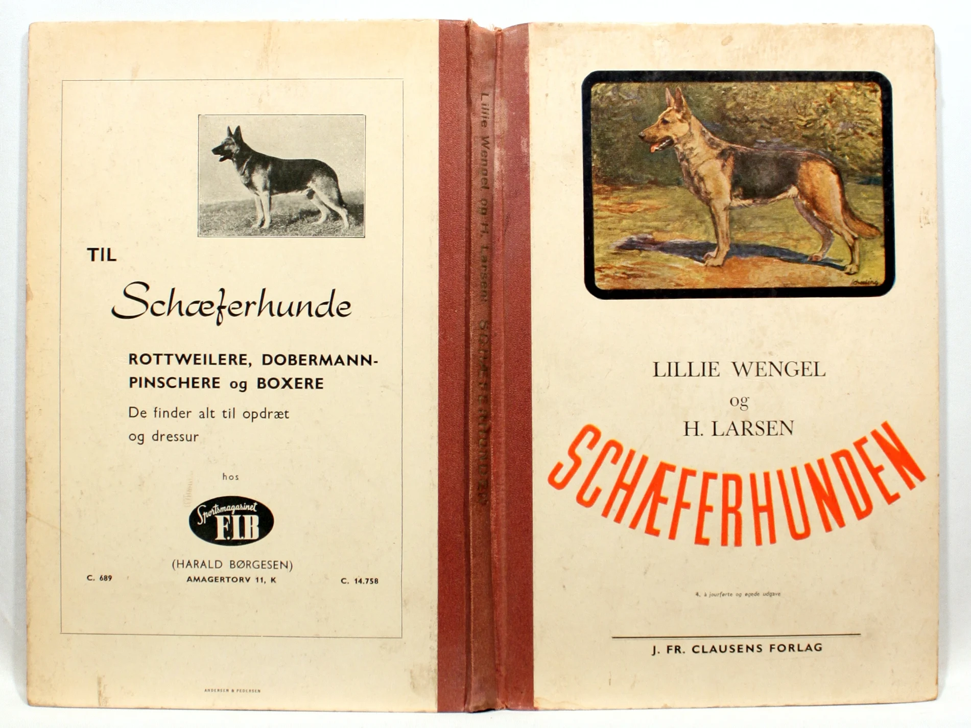 Schæferhunden. Oprindelse, Opdræt, Pasning, Opdragelse, Dressur, Sygdomme, Standard og Bedømmelse