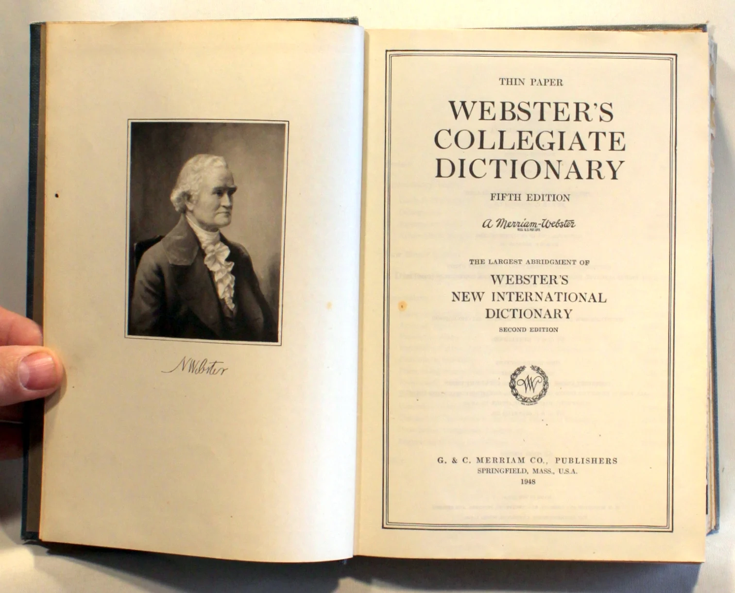 Webster’s Collegiate Dictionary