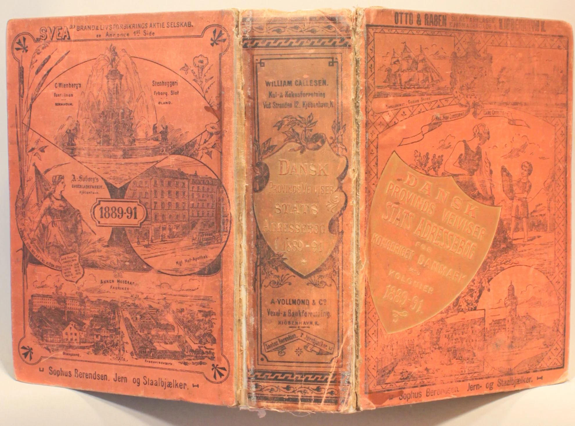 Dansk Provinds Vejviser. Stats Adressebog for Kongeriget Danmark med Kolonier 1889-91