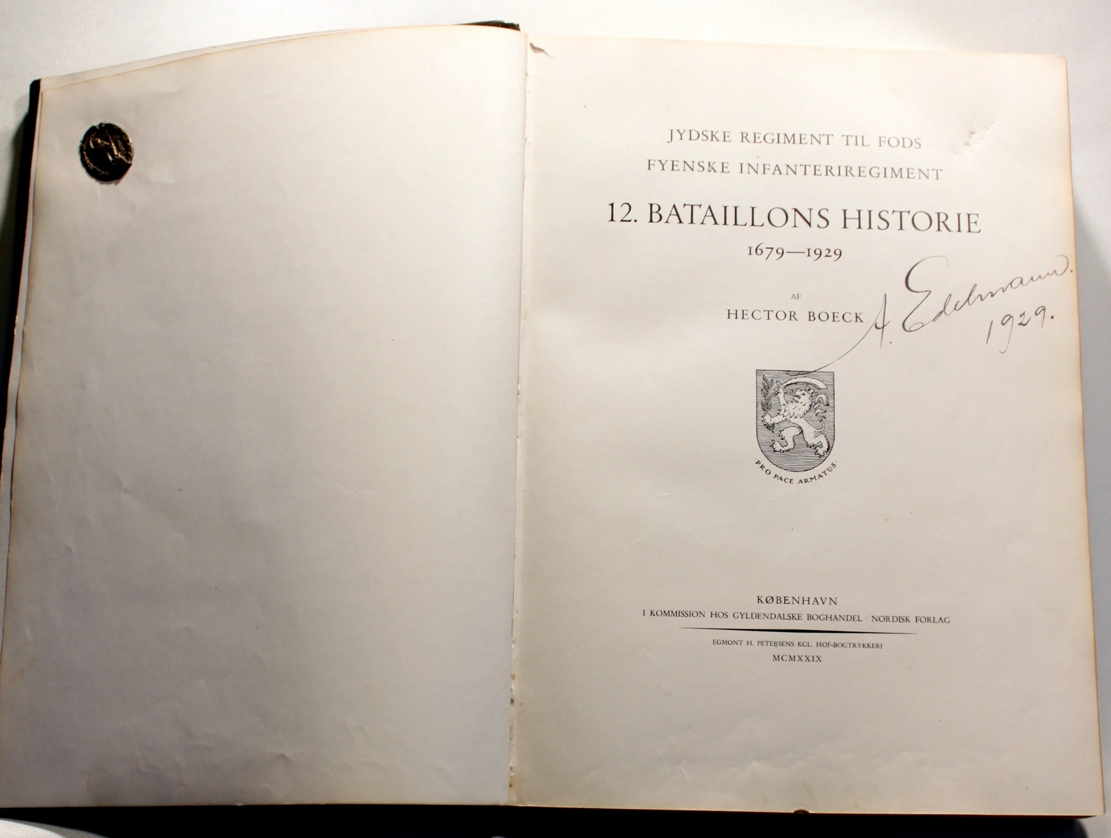 12. batalions historie 1679-1929