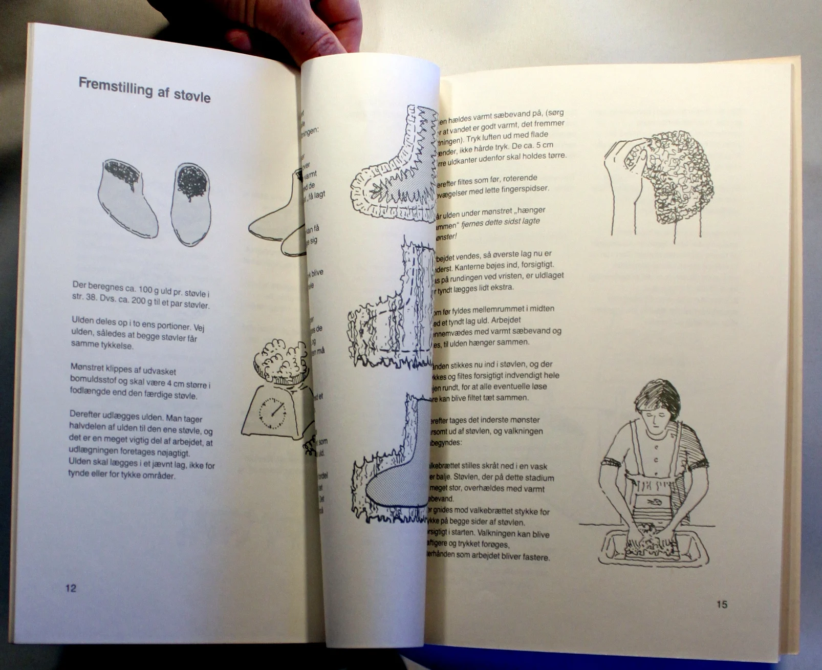 Tovning. Filtning/valkning