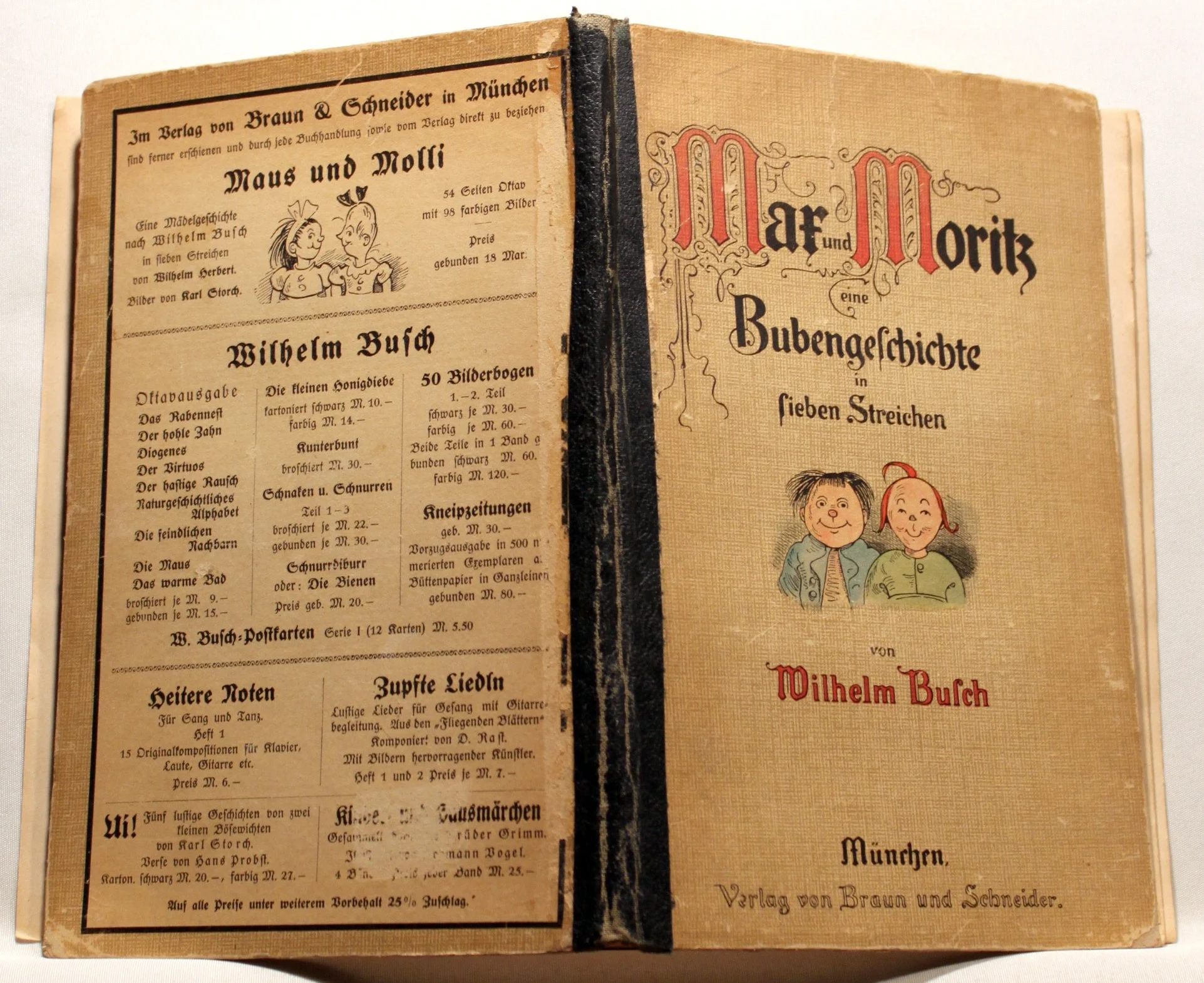 Max und Moritz eine Bubengeschichte in sieben Streichen