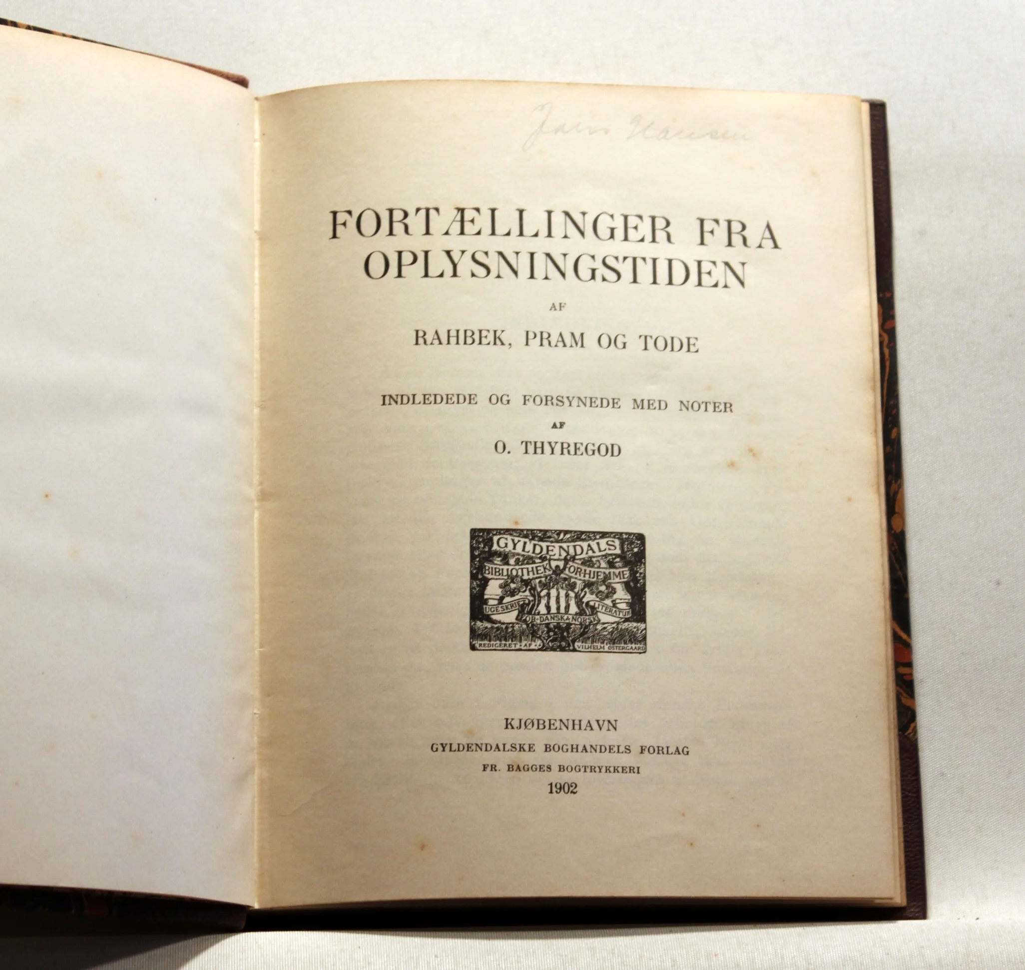 Fortællinger fra Oplysningstiden af Rahbek, Pram og Tode