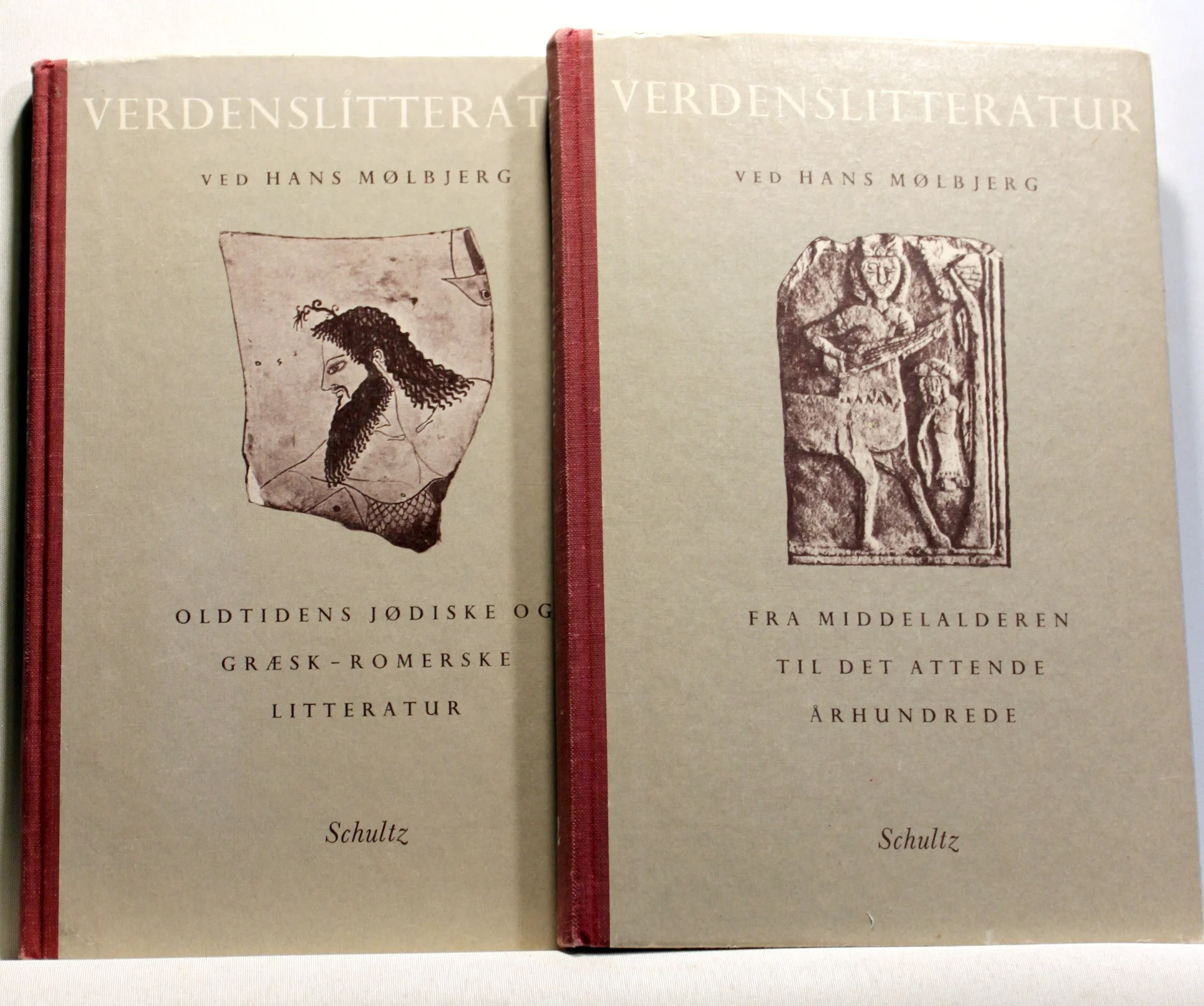 Verdenslitteratur. Oldtidens Jødiske og Græsk-Romerske litteratur, Fra middelalderen til det attende århundrede. Bind 1 + 2