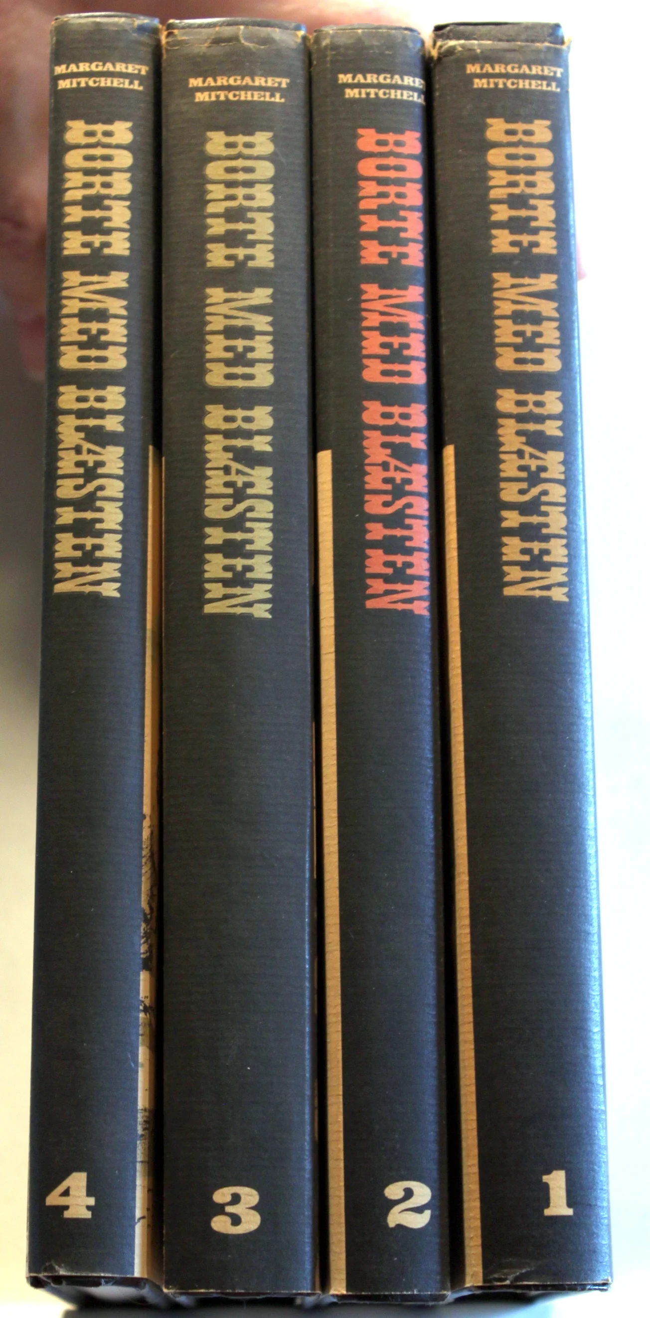 Borte med blæsten. 4 Bind.