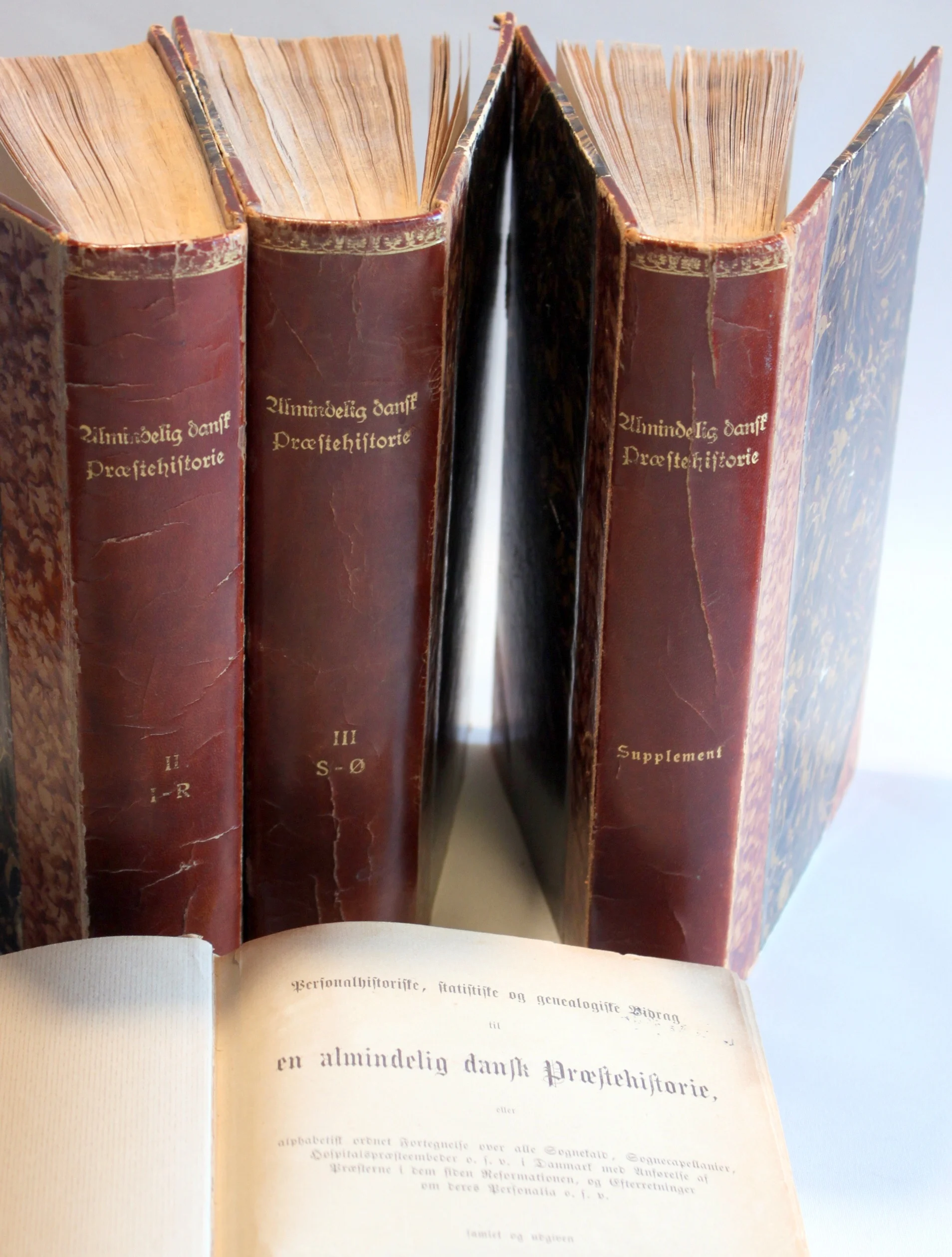Personalhistoriske, statistiske og genealogiske Bidrag til en almindelig dansk Præstehistorie eller alphabetisk ordnet Fortegnelse over alle Sognekald, Sognecapellanier, Hospitalspræsteembeder o.s.v. i Danmark med Anførelse af Præsterne i dem siden Reformationen og Efterretninger om deres Personalia o.s.v.
