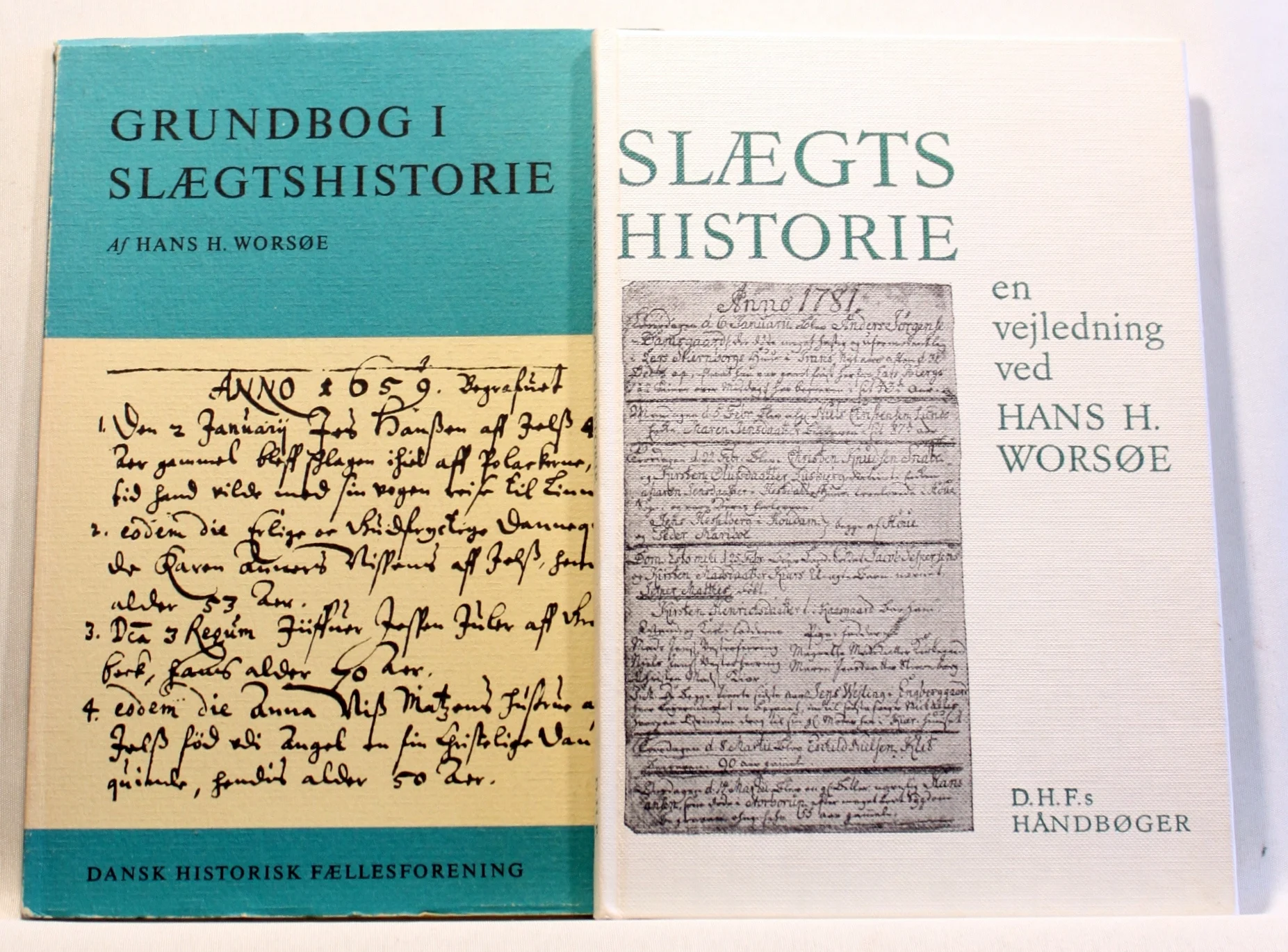 Grundbog i Slægtshistorie. Slægtshistorie – en vejledning. 2 Bind.