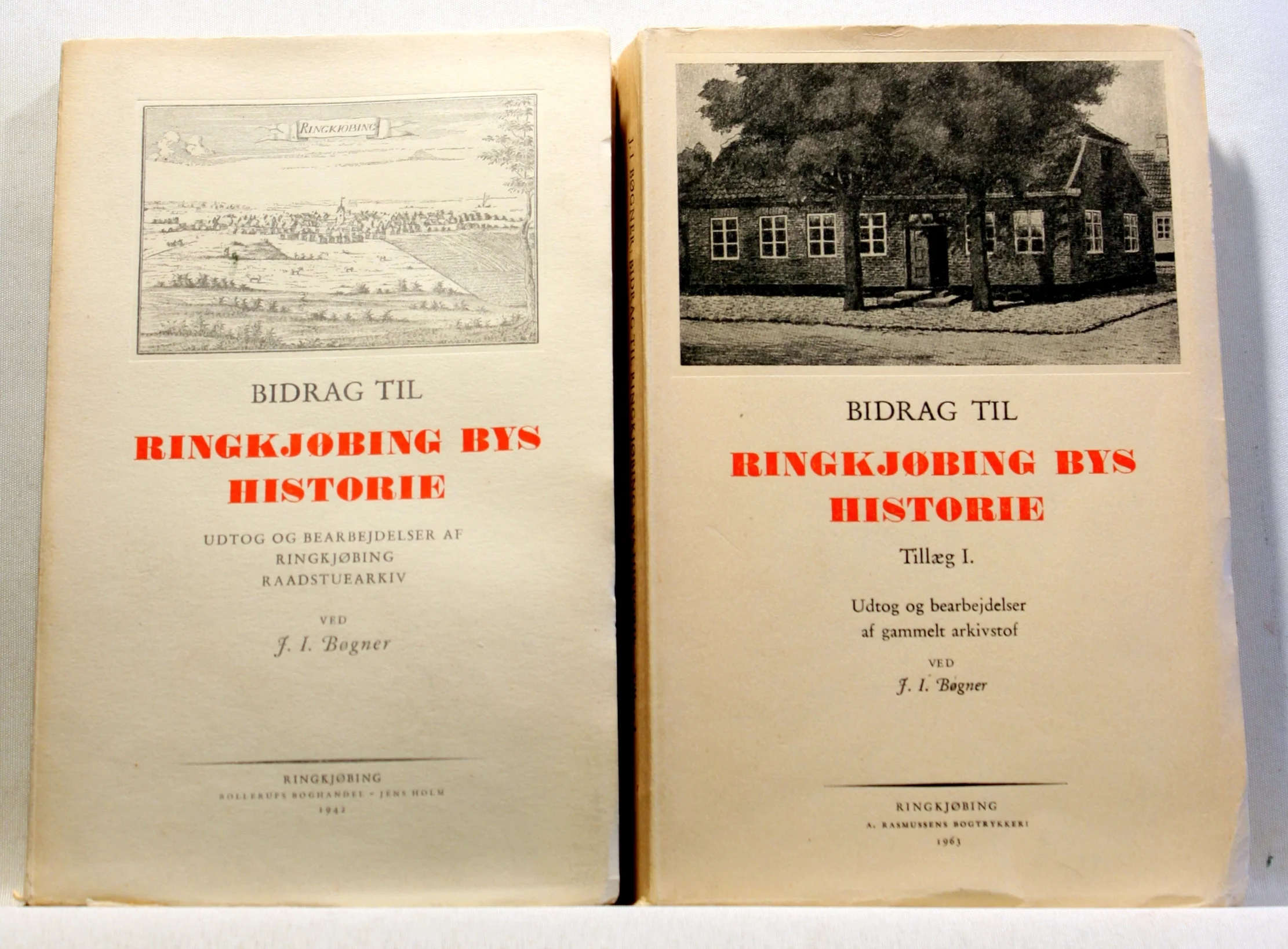 Bidrag til Ringkjøbing Bys Historie. Bidrag til Ringkjøbing Bys Historie – Tillæg I. 2 Bind.