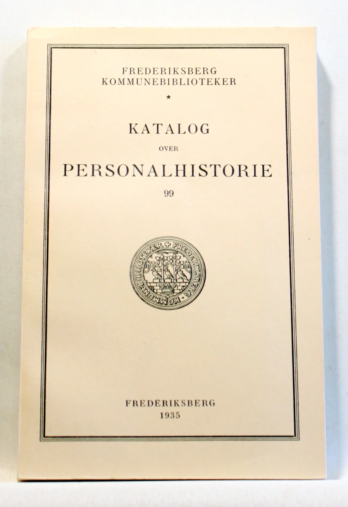 Katalog over Personalhistorie 99