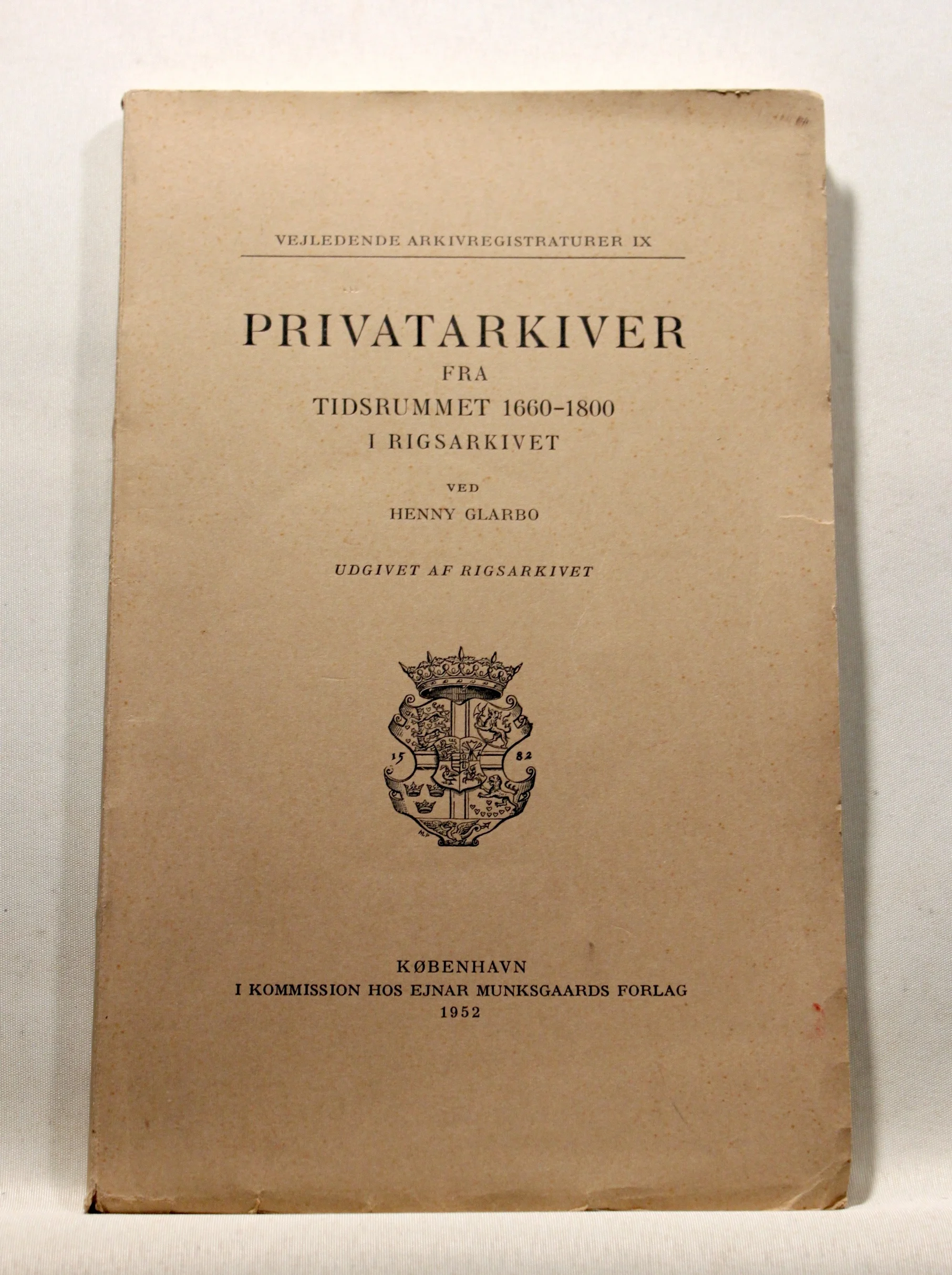 Privatarkiver fra tidsrummet 1660—1800 i Rigsarkivet