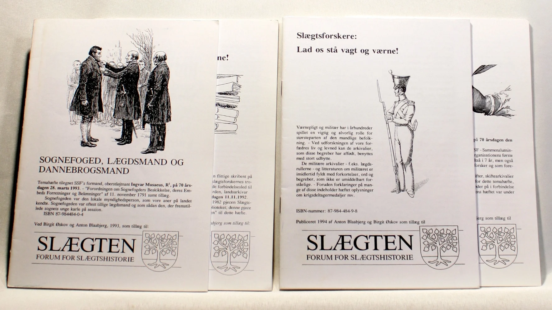 Slægtsforskere. 4 stk.