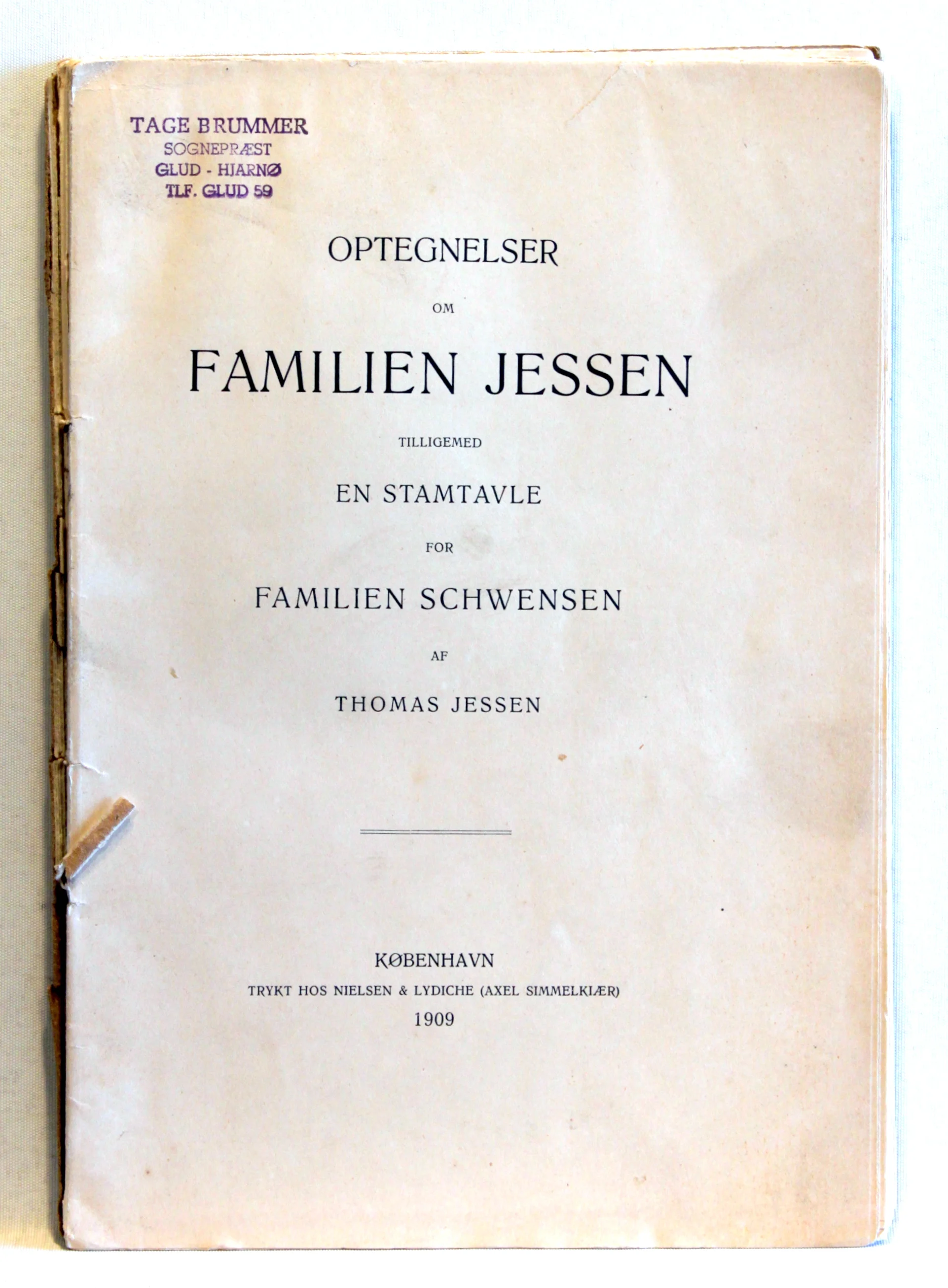 Optegnelser om Familien Jessen