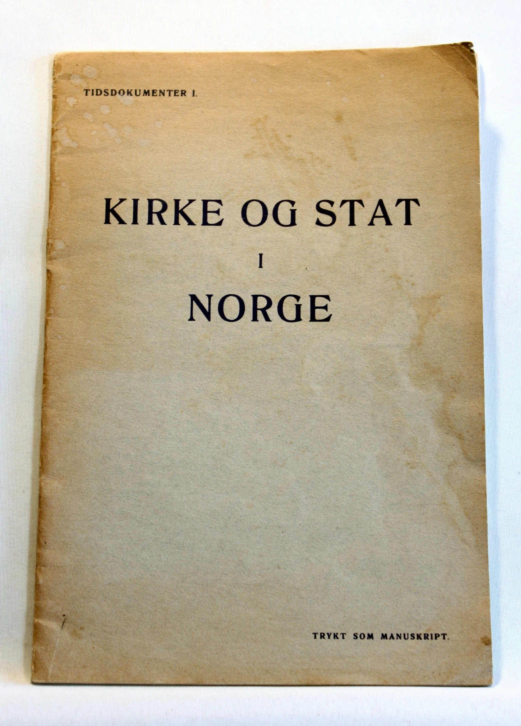 Kirke og Stat i Norge