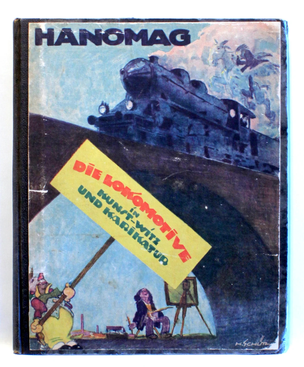 Die Lokomotive in Kunst – Witz und Karikatur