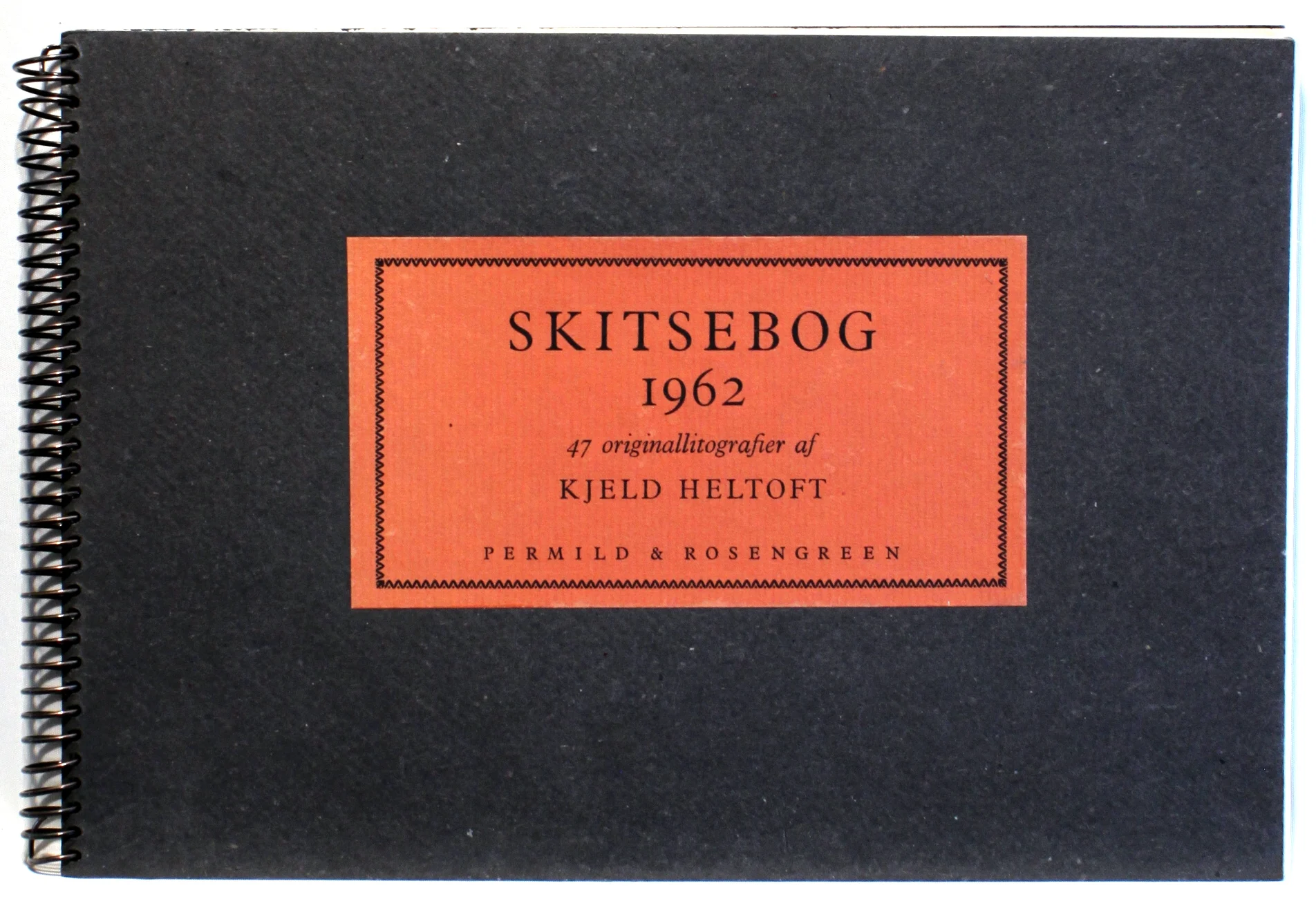 Skitsebog 1962. 47 originallitografier af Kjeld Heltoft