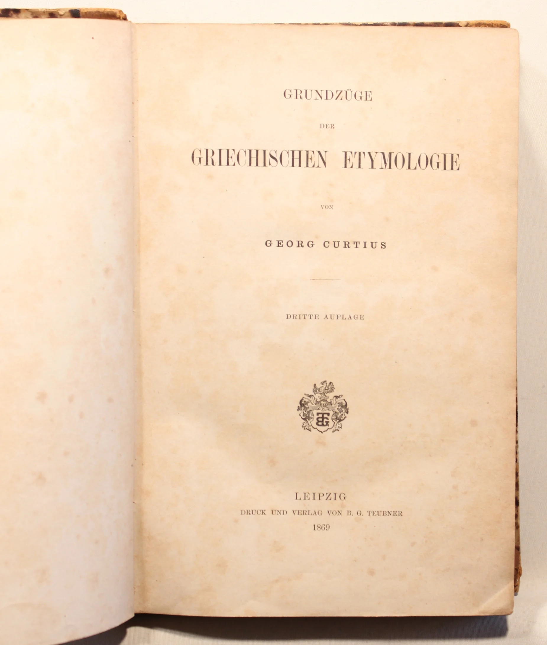 Grundzüge der Griechischen Etymologie