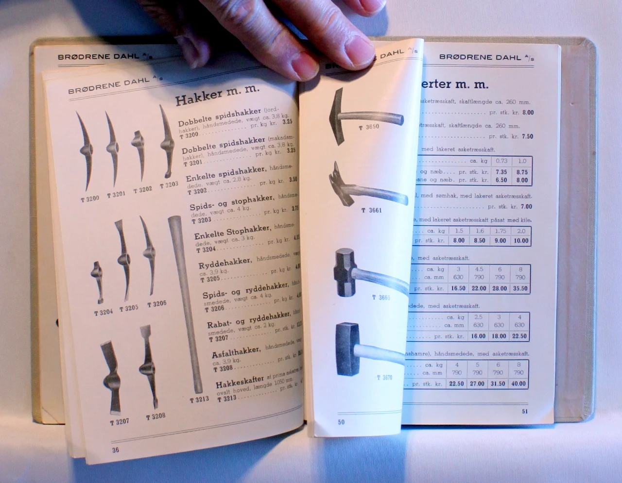 Brødrene Dahl A/S Lommekatalog 1950