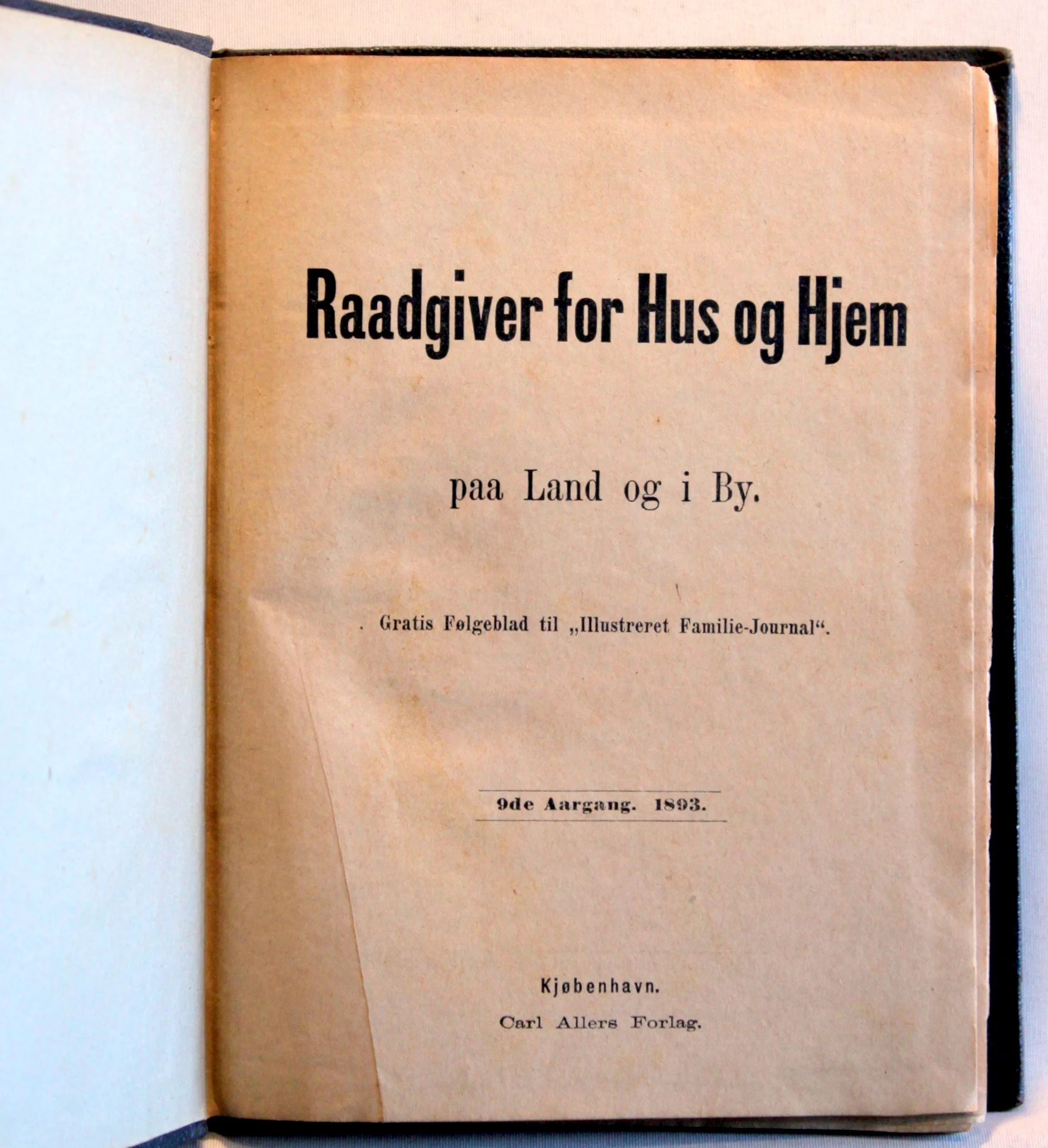 Raadgiver for hus og hjem paa land og i by