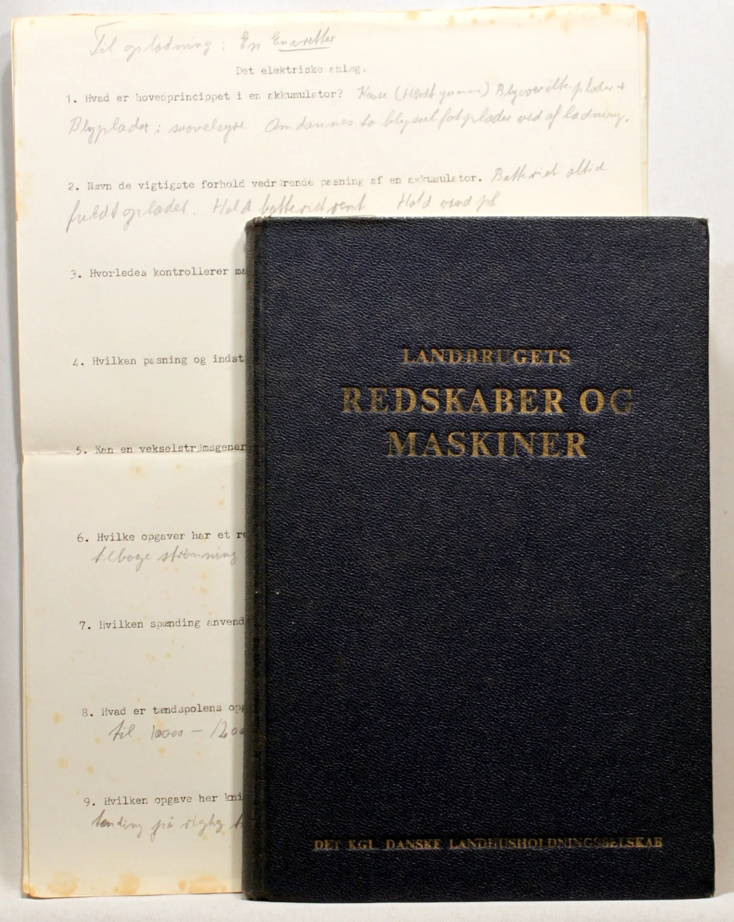 Landbrugets redskaber og maskiner