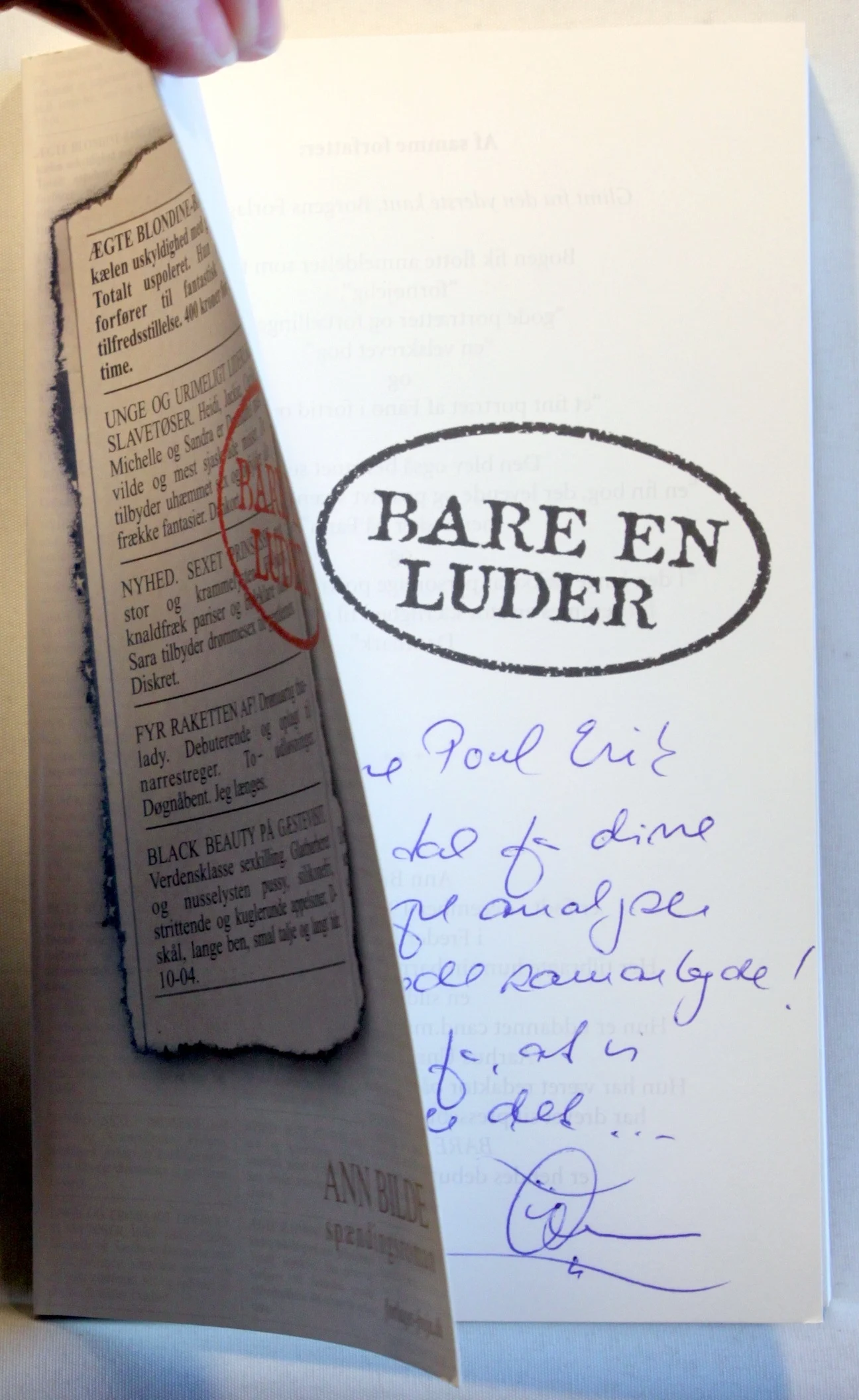 Bare en luder. Spændingsroman