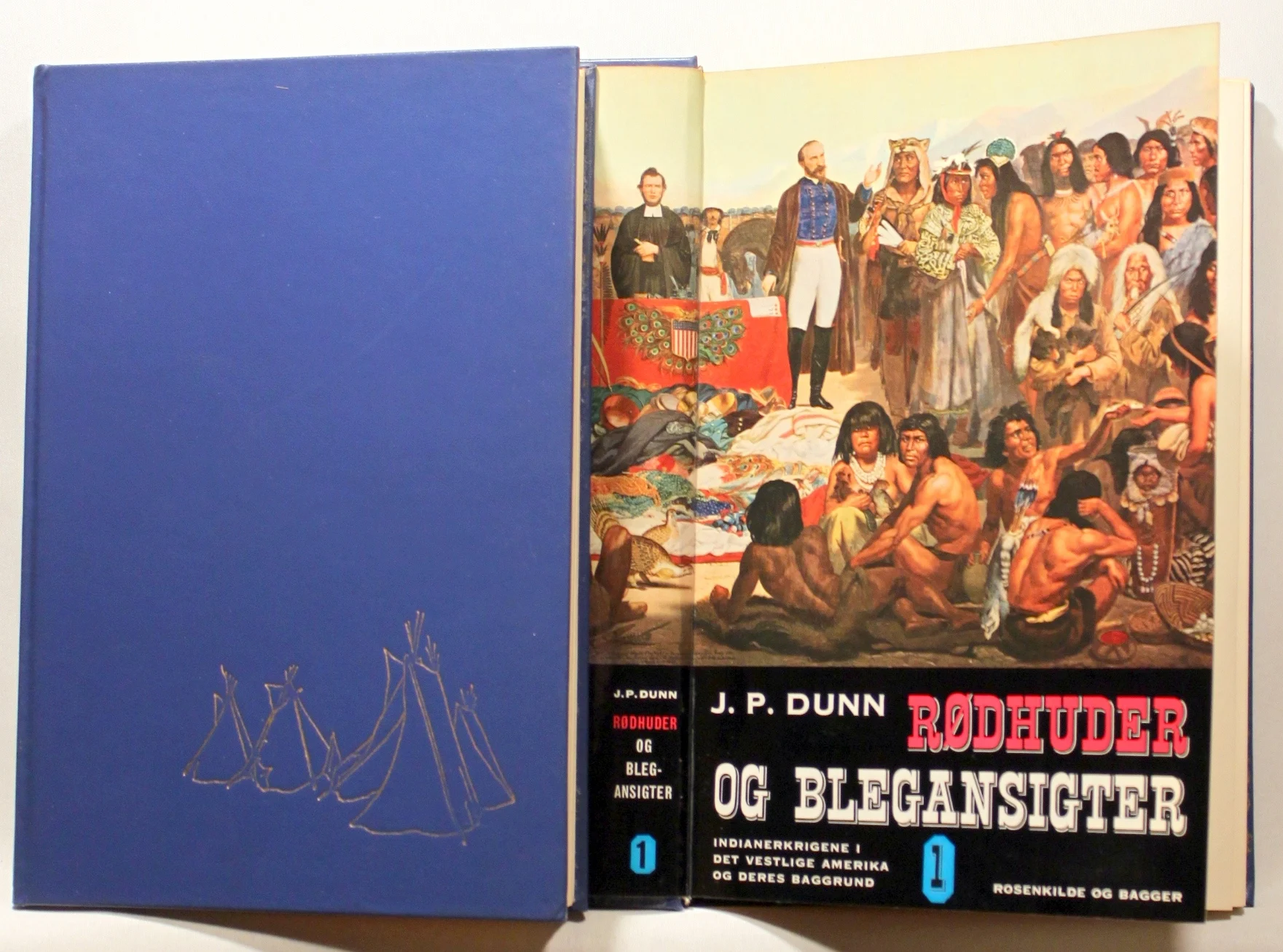 Rødhuder og blegansigter. Indianerkrigene i det vestlige Amerika og deres baggrund. 2 Bind.